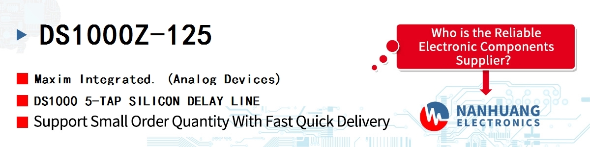 DS1000Z-125 Maxim DS1000 5-TAP SILICON DELAY LINE