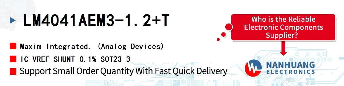 LM4041AEM3-1.2+T Maxim IC VREF SHUNT 0.1% SOT23-3