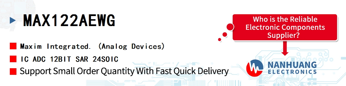 MAX122AEWG Maxim IC ADC 12BIT SAR 24SOIC