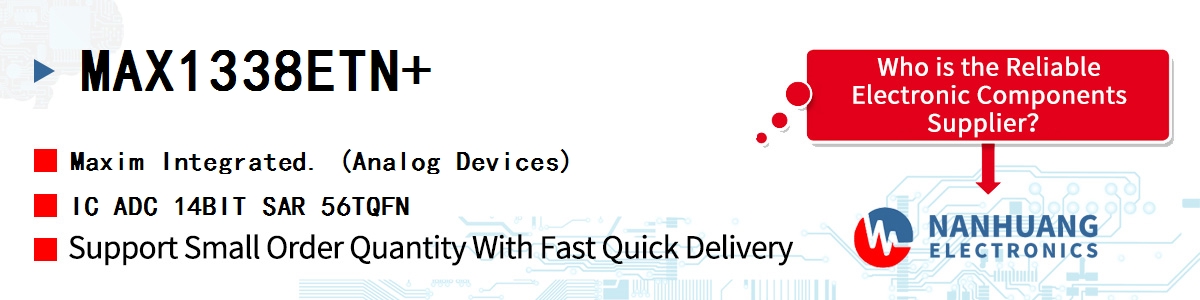 MAX1338ETN+ Maxim IC ADC 14BIT SAR 56TQFN