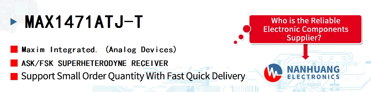 MAX1471ATJ-T Maxim ASK/FSK SUPERHETERODYNE RECEIVER