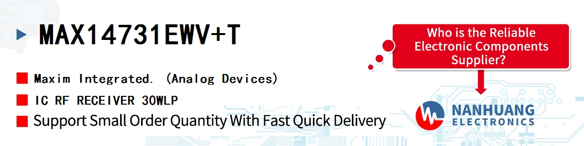 MAX14731EWV+T Maxim IC RF RECEIVER 30WLP