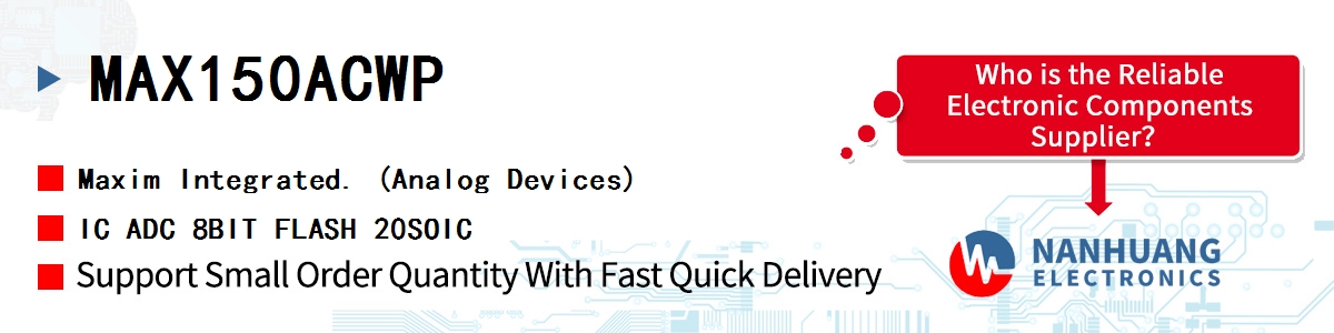 MAX150ACWP Maxim IC ADC 8BIT FLASH 20SOIC