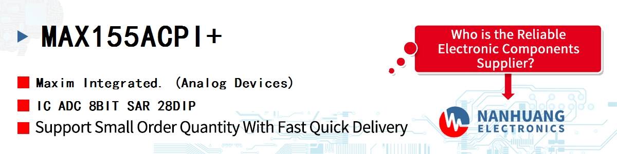 MAX155ACPI Maxim 8-CHANNEL ADC WITH T/H AND REF