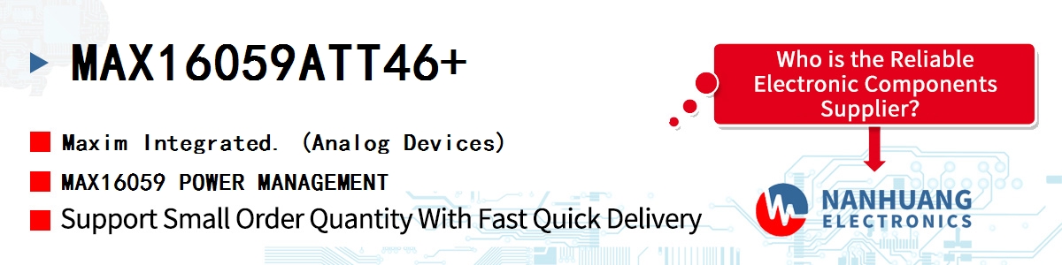 MAX16059ATT46+ Maxim MAX16059 POWER MANAGEMENT