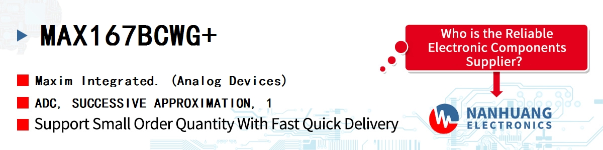 MAX167BCWG+ Maxim ADC, SUCCESSIVE APPROXIMATION, 1