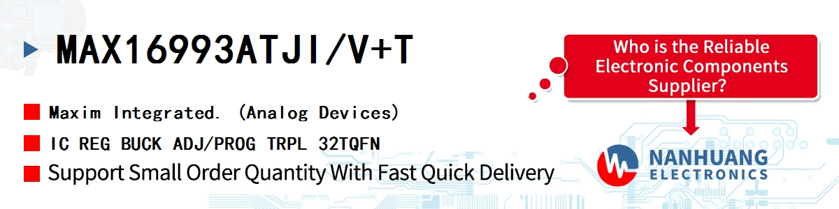 MAX16993ATJI/V+T Maxim IC REG BUCK ADJ/PROG TRPL 32TQFN