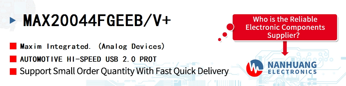 MAX20044FGEEB/V+ Maxim AUTOMOTIVE HI-SPEED USB 2.0 PROT