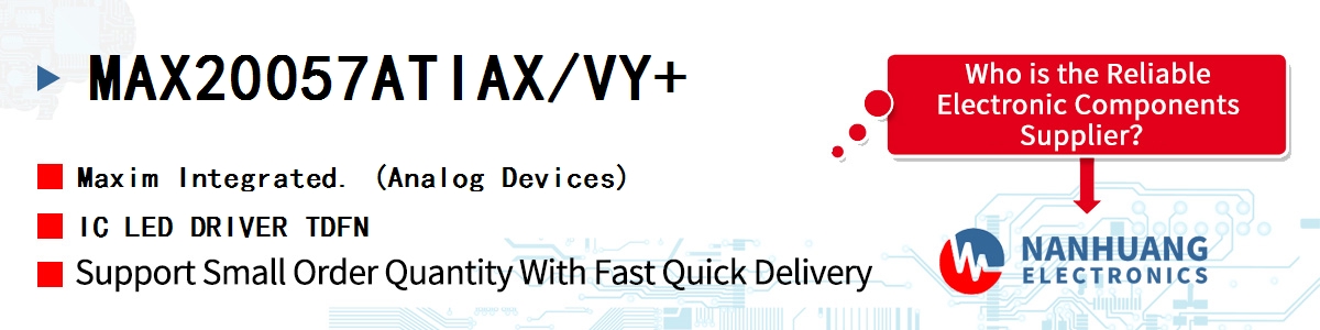 MAX20057ATIAX/VY+ Maxim IC LED DRIVER TDFN