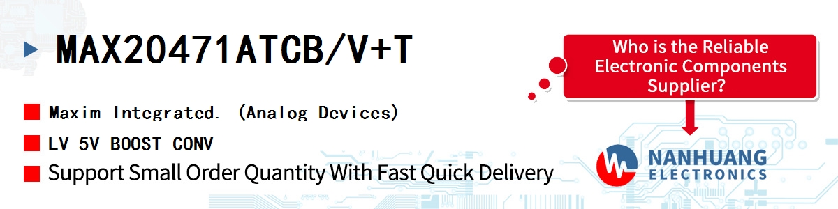 MAX20471ATCB/V+T Maxim LV 5V BOOST CONV
