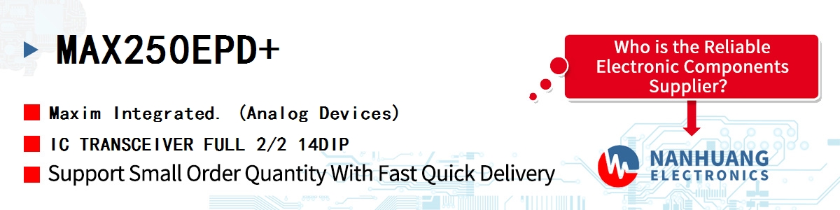 MAX250EPD Maxim IC TRANSCEIVER FULL 2/2 14DIP