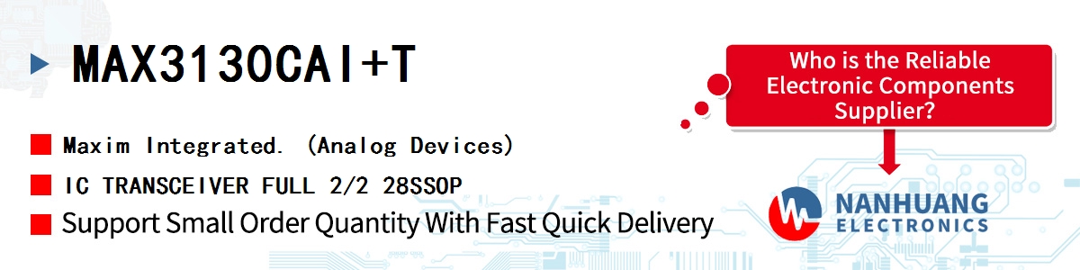 MAX3130CAI+T Maxim IC TRANSCEIVER FULL 2/2 28SSOP