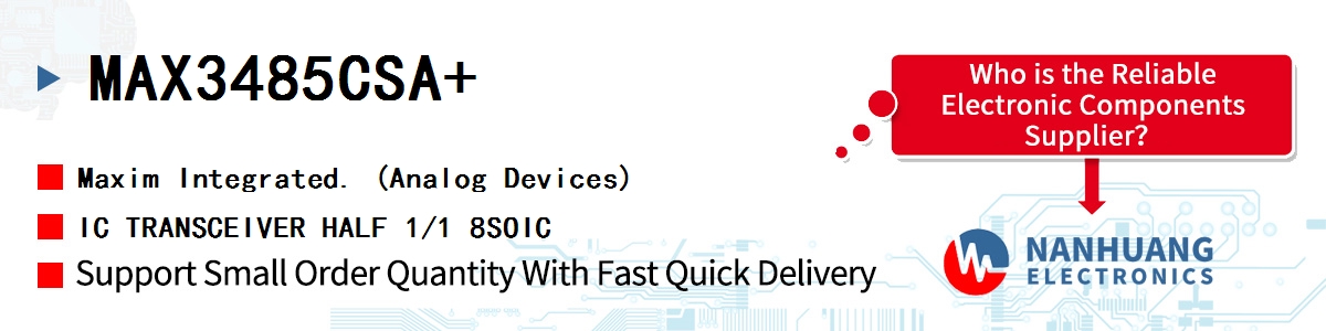 MAX3485CSA Maxim RS-485/RS-422 TRANSCVR
