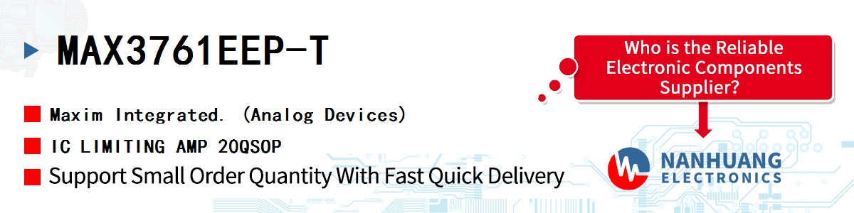 MAX3761EEP-T Maxim IC LIMITING AMP 20QSOP