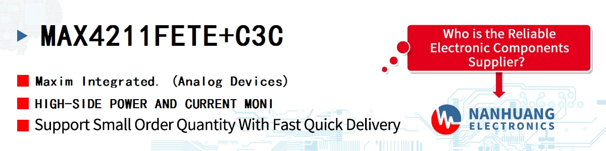 MAX4211FETE+C3C Maxim HIGH-SIDE POWER AND CURRENT MONI