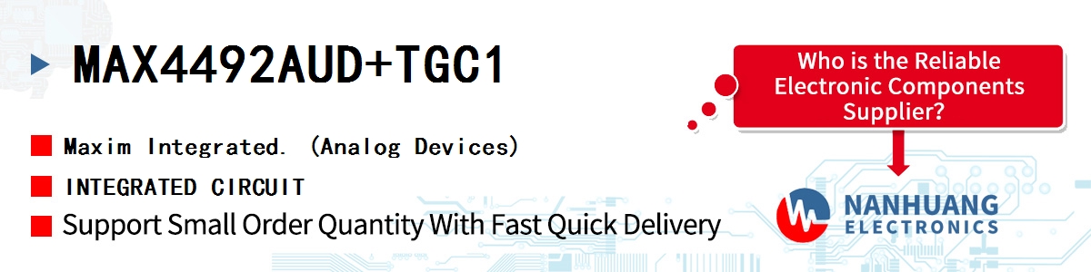 MAX4492AUD+TGC1 Maxim INTEGRATED CIRCUIT