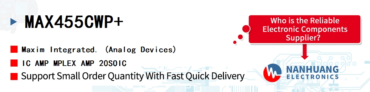 MAX455CWP+ Maxim IC AMP MPLEX AMP 20SOIC