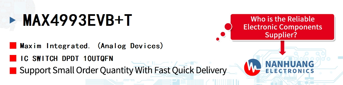 MAX4993EVB+T Maxim IC SWITCH DPDT 10UTQFN