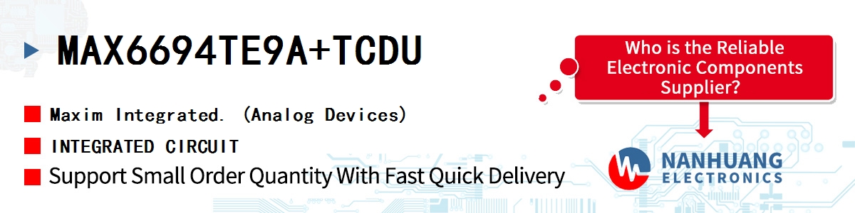 MAX6694TE9A+TCDU Maxim INTEGRATED CIRCUIT