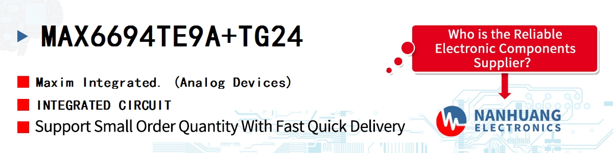MAX6694TE9A+TG24 Maxim INTEGRATED CIRCUIT
