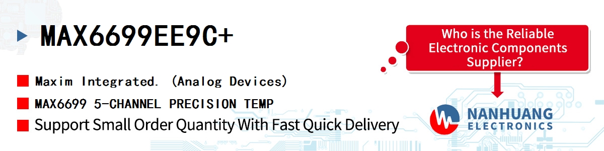 MAX6699EE9C+ Maxim MAX6699 5-CHANNEL PRECISION TEMP