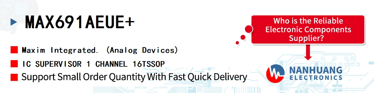 MAX691AEUE Maxim IC SUPERVISOR MAX691 MPU