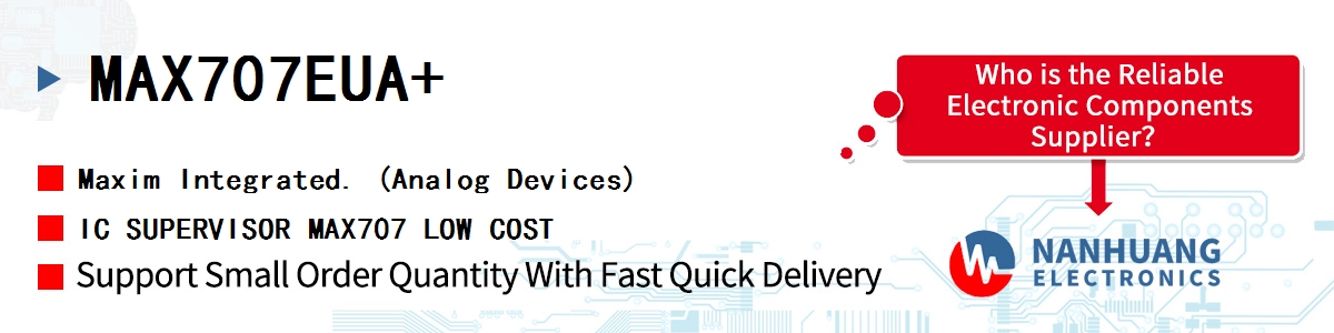 MAX707EUA+ Maxim IC SUPERVISOR MAX707 LOW COST