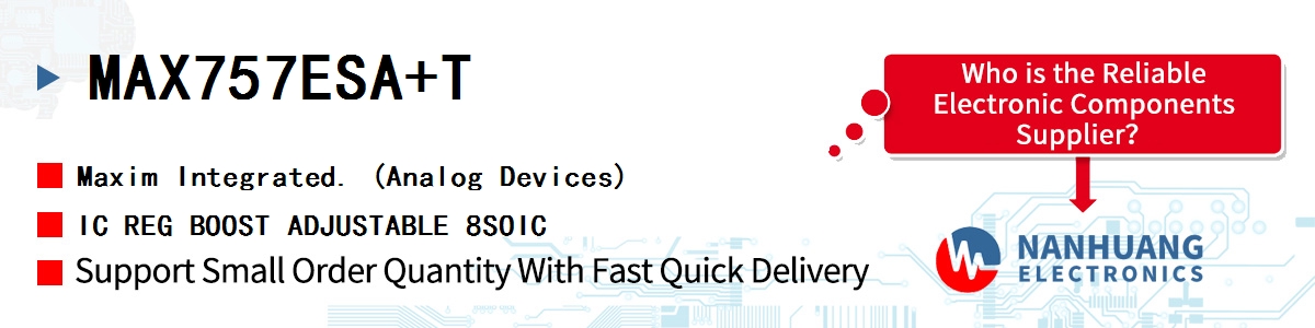 MAX757ESA+T Maxim IC REG BOOST ADJUSTABLE 8SOIC