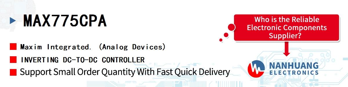 MAX775CPA Maxim INVERTING DC-TO-DC CONTROLLER