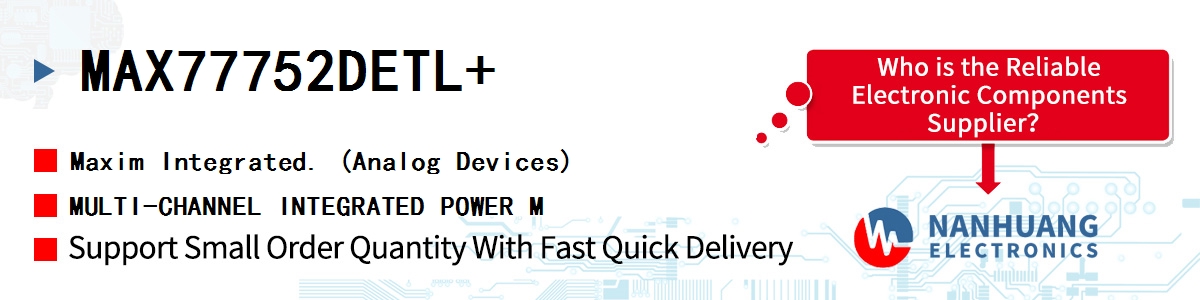 MAX77752DETL+ Maxim MULTI-CHANNEL INTEGRATED POWER M