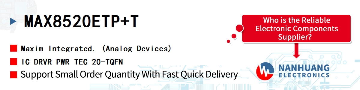 MAX8520ETP+T Maxim IC DRVR PWR TEC 20-TQFN