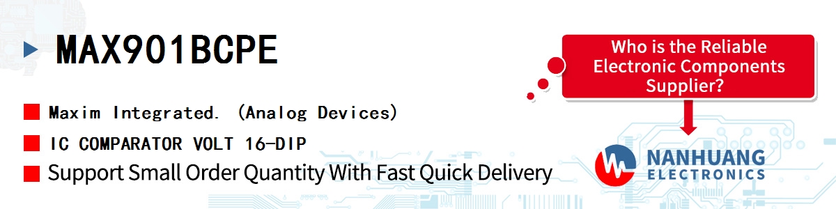 MAX901BCPE+ Maxim IC COMPARATOR VOLT HS LP DIP