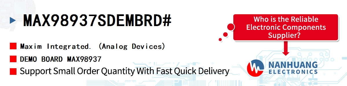 MAX98937SDEMBRD# Maxim DEMO BOARD MAX98937