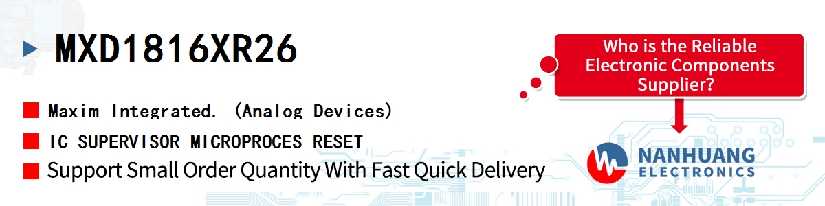 MXD1816XR26+ Maxim IC SUPERVISOR 1 CHANNEL SC70-3