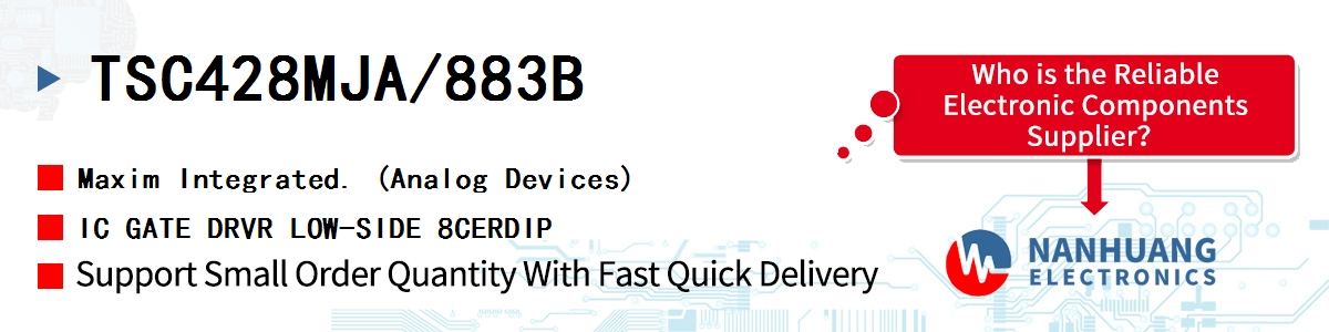 TSC428MJA/883B Maxim IC GATE DRVR LOW-SIDE 8CERDIP